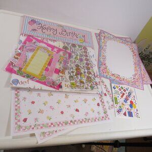 Happy Birthday Floral Scrapbook Kit (Open but New Condition)
